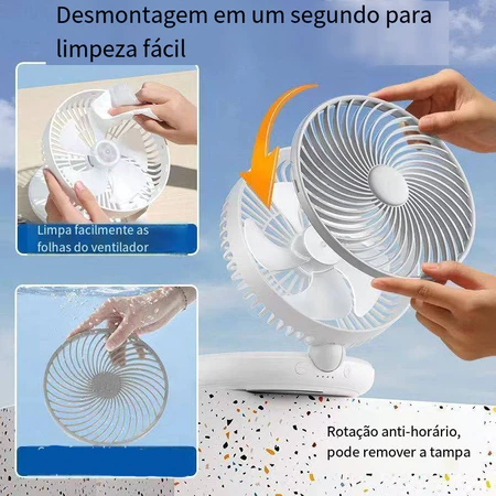 Imagem 2 do produto Ventilador de Parede Multifuncional e Portátil