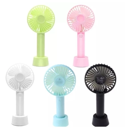 Imagem 2 do produto Mini Ventilador Portátil USB de Mão e Mesa com LED