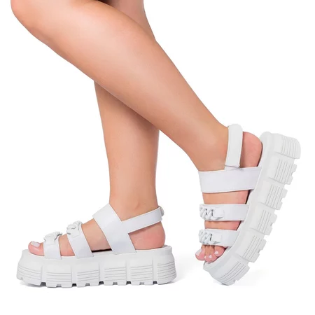 Imagem 4 do produto Papete Feminina Plataforma Tratorada com Corrente