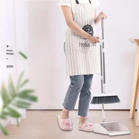 Imagem 4 do produto Kit de Limpeza com Vassoura e Pá de Lixo Dobrável