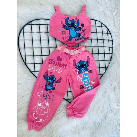 Imagem 3 do produto Conjunto Infantil Menina Stitch Blogueirinha 2 Peças
