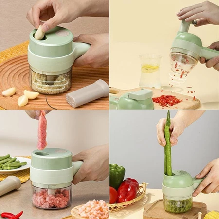 Imagem 3 do produto Cortador Elétrico de Legumes 4 em 1 Sem Fio
