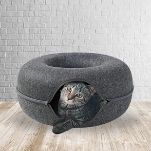 Cama Túnel Rosquinha para Gatos
