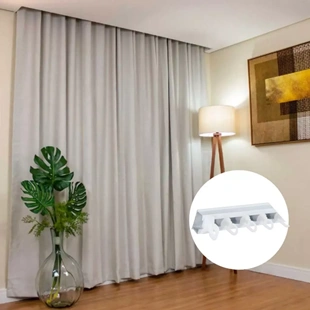 Trilho Suíço Simples para Cortina
