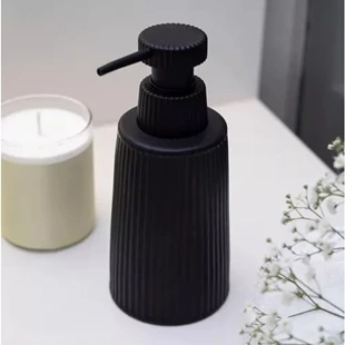 Dispenser de Sabonete Líquido Cerâmica Preto