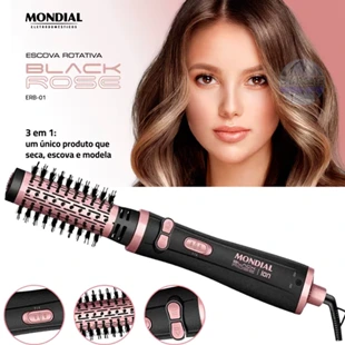 Escova Rotativa Black Rose Mondial