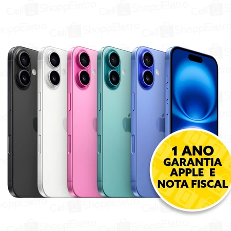 iPhone 16 128GB Original, Lacrado e com Garantia Apple!