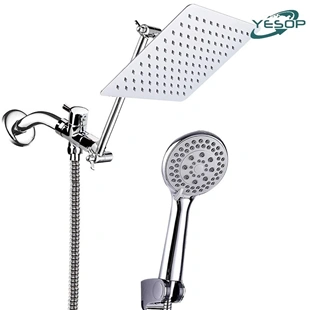 Chuveiro Quadrado com Ducha e Desviador