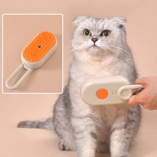 Escova a Vapor 3 em 1 para Cães e Gatos