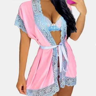 Robe Bicolor e Liso Feminino Hobby