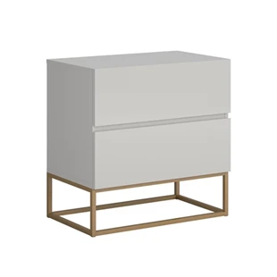 Mesa Cabeceira Eros 2 Gavetas Industrial