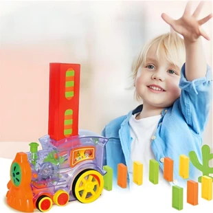 Trem de Brinquedo Empilha Dominó