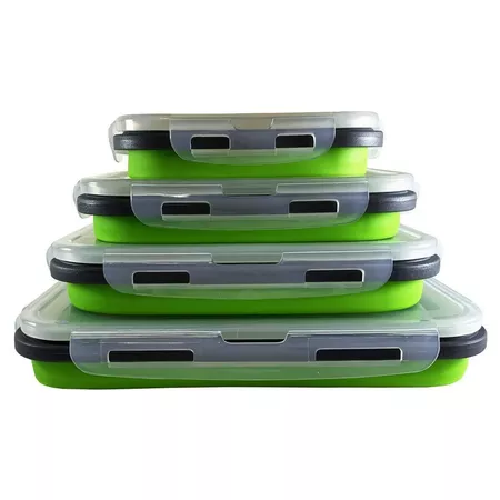 Kit de 4 Marmitas Retráteis de Silicone
