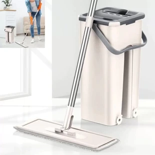 Flat Mop Rodo Mágico com Balde e 2 Refis