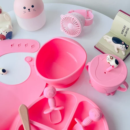 Imagem 3 do produto Kit Talheres e Peças de Silicone para Bebês e Crianças