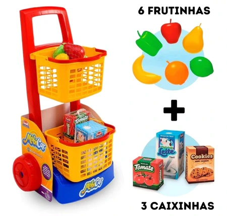 Imagem 3 do produto Brinquedo Infantil Faz de Conta: Mercadinho, Praia e Limpeza