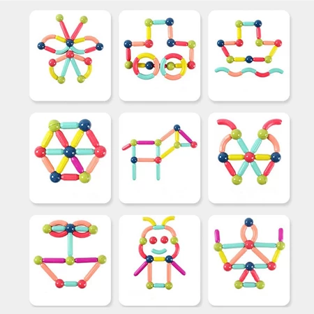 Imagem 3 do produto Brinquedo Educativo Blocos de Construção Magnéticos
