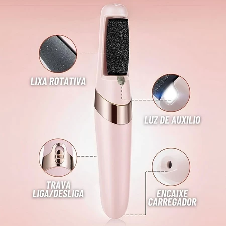Imagem 2 do produto Lixador de Pé Elétrico Portátil Esfoliador