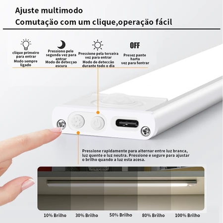 Imagem 4 do produto Luminária LED Ultrafina com Sensor
