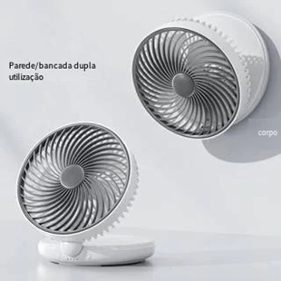 Ventilador de Parede Multifuncional e Portátil