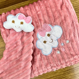Kit 2 Peças Cobertor e Naninha Bebê Antialérgico