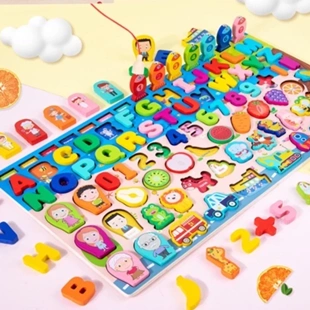 Brinquedo Educativo Montessori de Madeira