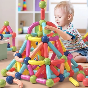 Brinquedo Educativo Blocos de Construção Magnéticos