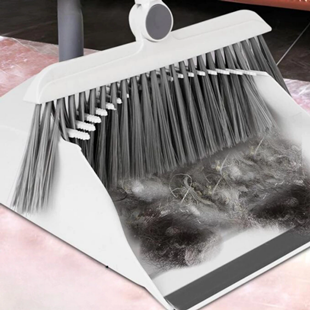 Kit de Limpeza com Vassoura e Pá de Lixo Dobrável
