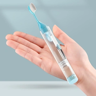 Kit Escova de Dentes Dobrável e Portátil