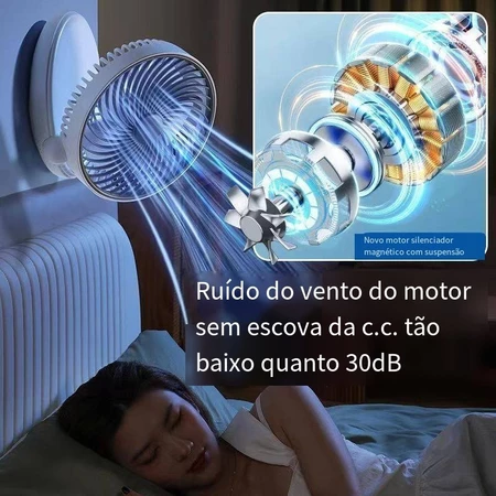 Imagem 3 do produto Ventilador de Parede Multifuncional e Portátil