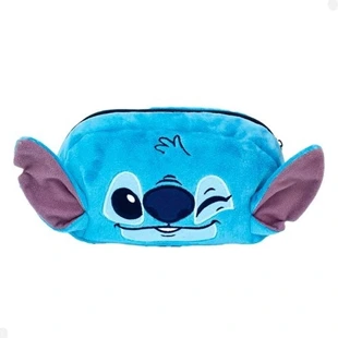 Estojo de Pelúcia Escolar Zíper Stitch