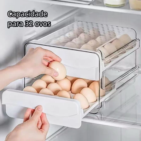 Imagem 3 do produto Suporte para Ovos com 2 Gavetas - 32 Unidades