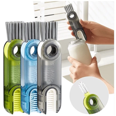 Imagem 1 do produto Kit Escova Limpeza 3 em 1 para Copos