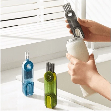 Kit Escova Limpeza 3 em 1 para Copos
