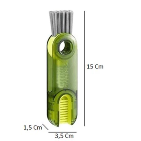 Imagem 3 do produto Kit Escova Limpeza 3 em 1 para Copos