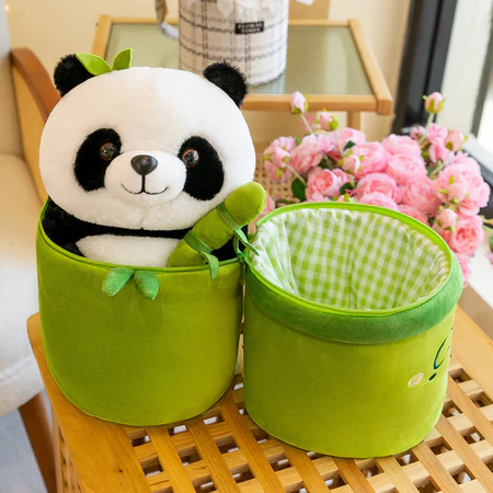 Imagem 2 do produto Panda de Pelúcia 2 em 1 com Bambu