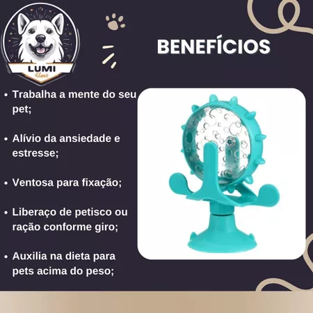 Imagem 2 do produto Brinquedo Para Pet Dispenser Rotativo