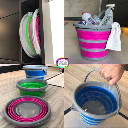 Imagem 5 do produto Balde Dobrável Retrátil 3L / 5L / 10 Litros