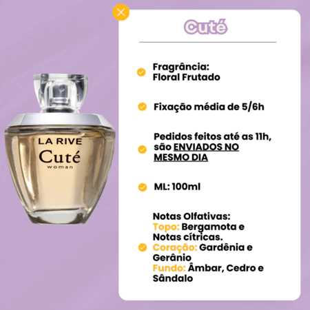 Imagem 4 do produto Perfume La Rive Cuté Feminino 100ml Floral