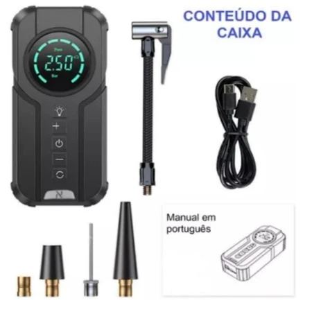 Imagem 4 do produto Bomba de Ar Inteligente Sem Fio 180PSI Portátil