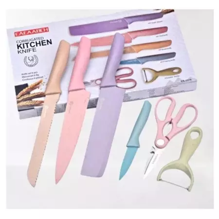 Imagem 2 do produto Kit de Facas Inox Coloridas