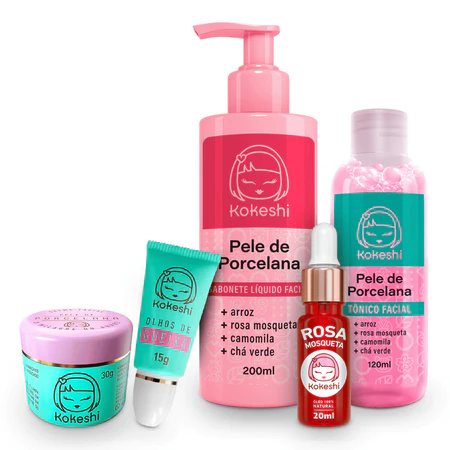 Kit Kokeshi Pele de Porcelana – Hidratação