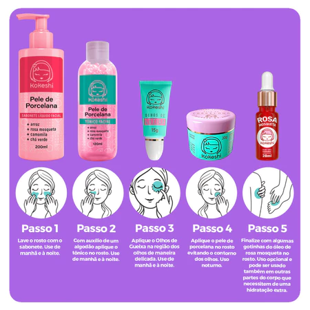 Imagem 2 do produto Kit Kokeshi Pele de Porcelana – Hidratação