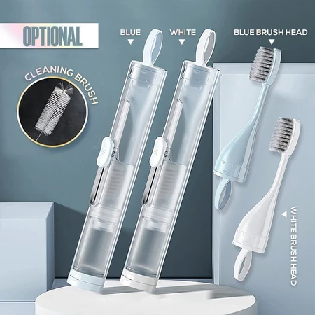 Imagem 4 do produto Kit Escova de Dentes Dobrável e Portátil