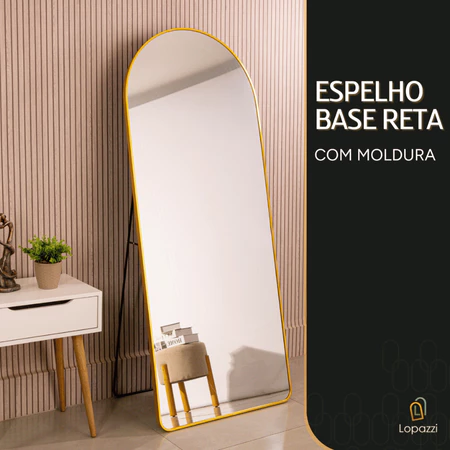 Espelho Base Reta com Suporte