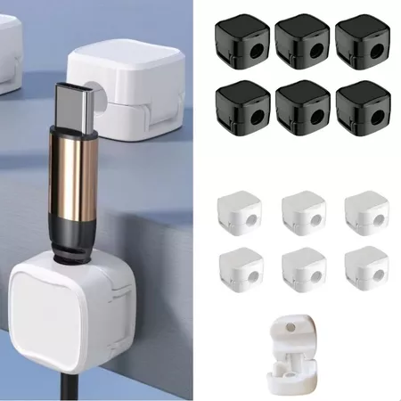 Imagem 3 do produto Kit com 6 Organizadores Magnéticos de Cabos