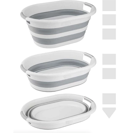 Imagem 3 do produto Cesto Retrátil de Silicone 26L + Balde 10L