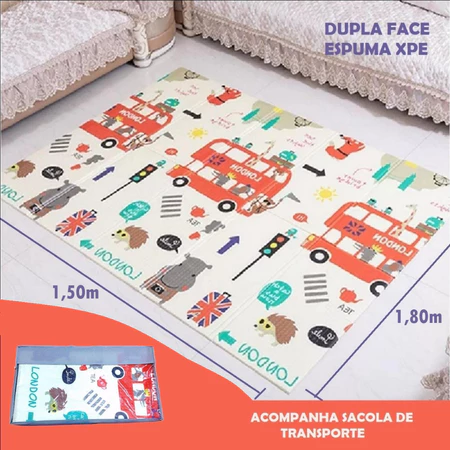 Imagem 3 do produto Tapete Infantil Emborrachado Dobrável