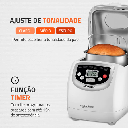 Imagem 4 do produto Panificadora Automática Mondial Master Bread NPF-54