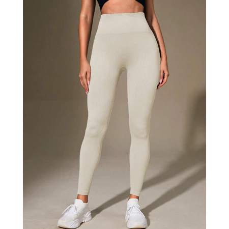 Imagem 2 do produto Calça Legging Canelada de Cintura Alta para Academia
